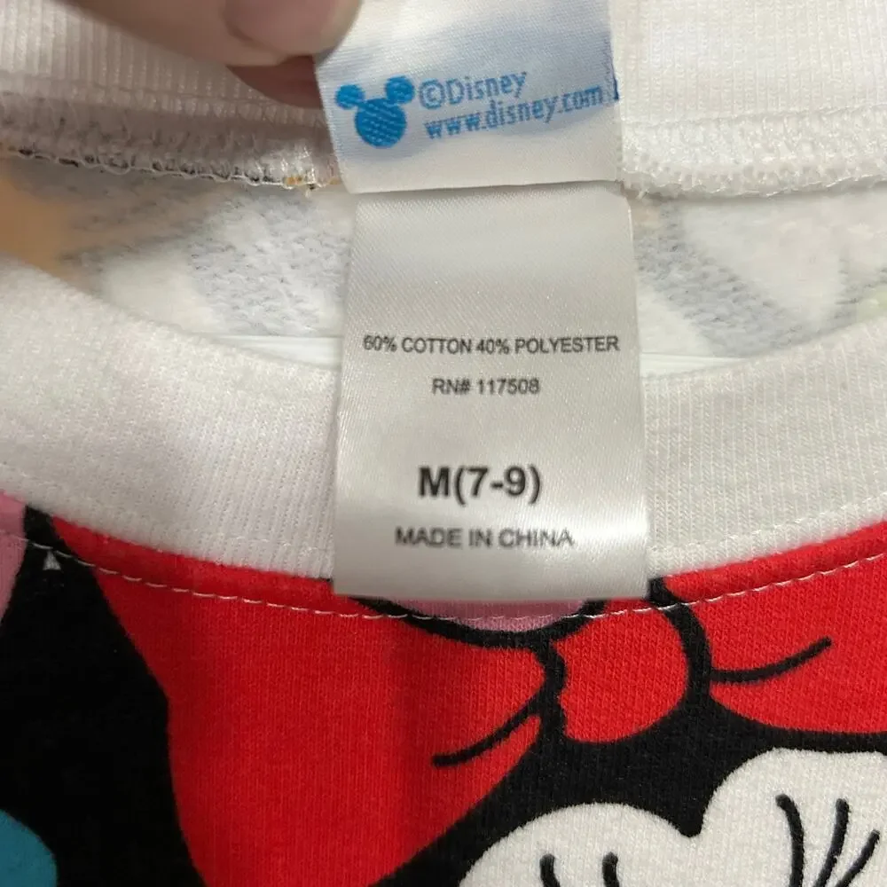 Disney Mickey and Friends All Over Print‎ Sweatshirt Juniors Size M (7-9)